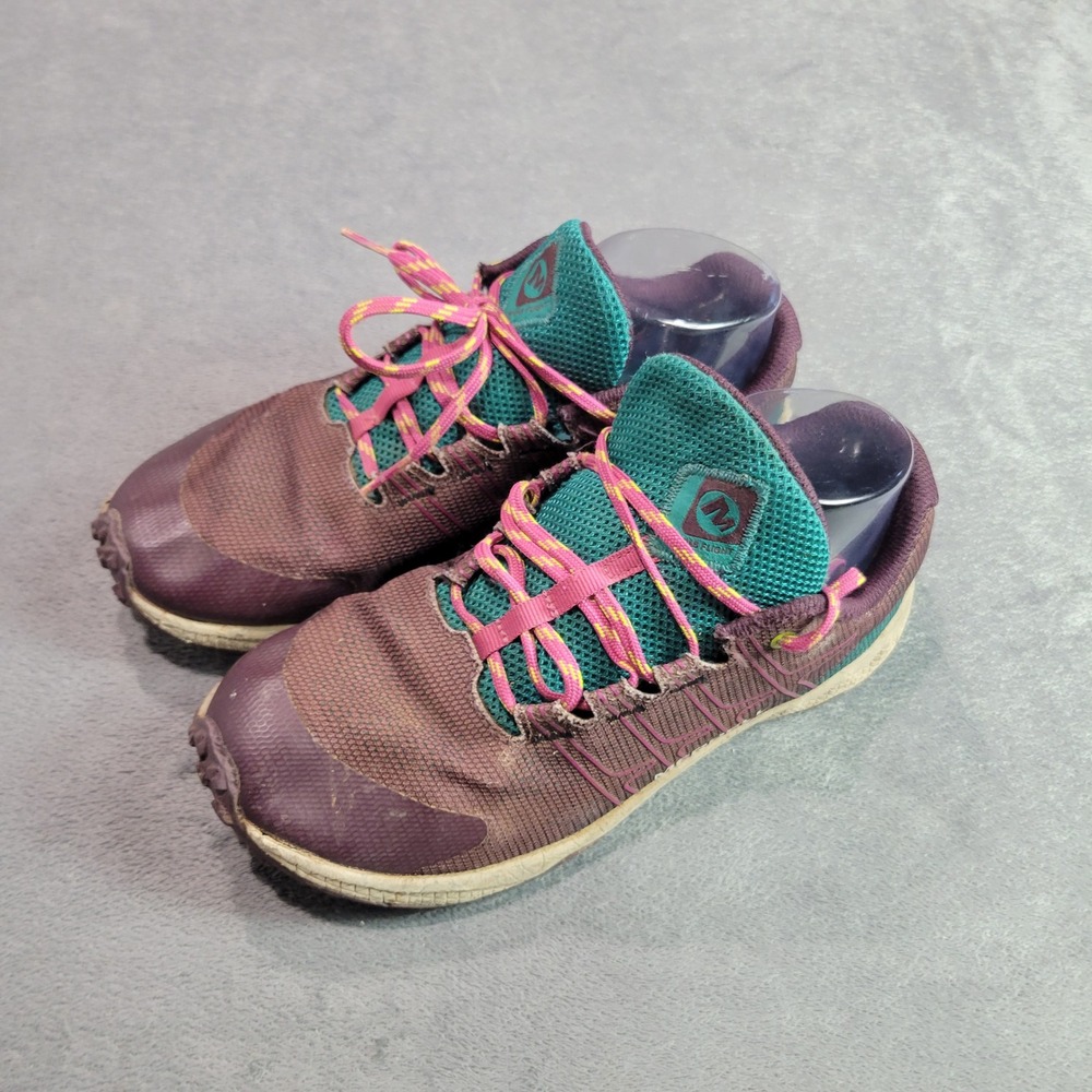 Merrell Trail Running Shoes Womens 6 Plum Teal All Out Flight Athletic Hiking